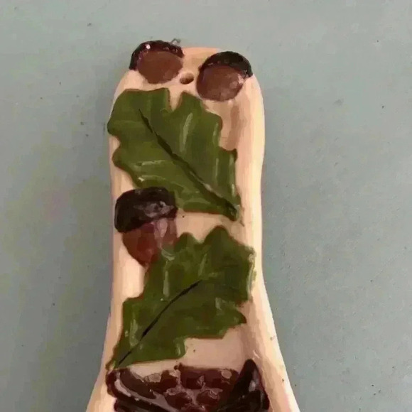 Vintage 80s Ceramic Owl Spoon Rest Kitschy Kitchen Wall Decor  Mid Century Decor - Picture 4 of 9